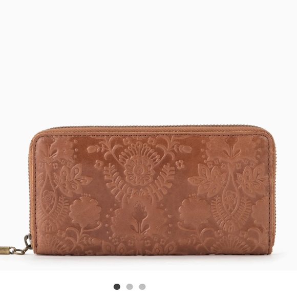 The Sak Handbags - The Sak brown leather wallet with detailing in leather